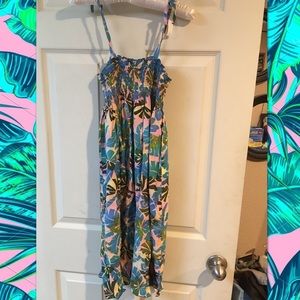 Girls size 10 tropical dress